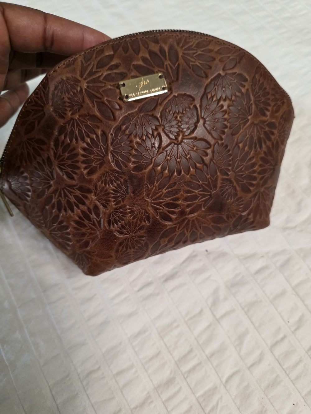 Velez Wide Mouth Small Leather Bag